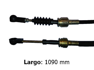 CABLES CAMBIOS - SELECTORA DE CAJA LIVIANOS FIAT UNO/DUNA/FIORINO 1.3 MPI-1.7 TD ENGANCHE - LARGO 1090 MM_