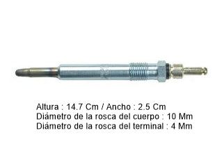 BUJIAS INCANDESCENTES TOYOTA COROLLA 2.0 D - PACK X4
