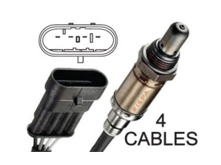 SONDAS LAMBDA FIAT PALIO/SIENA/PUNTO/FIORINO/TIPO/BRAVO/500/MAREA / ALFA ROMEO 145/146/155/156/166 4 CABLES_