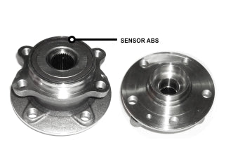 RODAMIENTOS CON MAZAS VOLKSWAGEN VENTO/PASSAT/TIGUAN/NEW BEETLE/GOLF/SCIROCCO DELANTERA 27.4X136.5X84MM - 36 ESTRIAS_