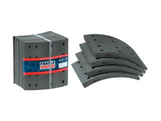 BLOQUES PARA FRENOS PESADOS HELVETICA ACOPLADOS TRASERA 8 PIEZAS - ANCHO 152.40MM - ESPESOR 20.60MM - 6 AGUJEROS_