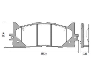 PASTILLAS DE FRENOS LIVIANOS TOYOTA CAMRY 2.4/3.5 V6 D05