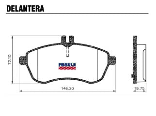 PASTILLAS DE FRENOS LIVIANOS MERCEDES BENZ C180/C200/C230/C250/C280/C300 W204/E180/E200/E220/E250 W212/SLK200/SLK250 DELANTERA_