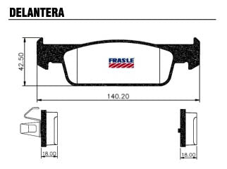 PASTILLAS DE FRENOS LIVIANOS RENAULT LOGAN/SANDERO 14/.. / FIAT DOBLO/GRAND SIENA/PALIO 98/.. DELANTERA ARANA GRANDE_