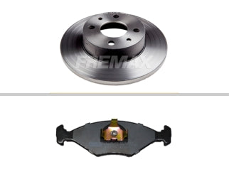 KIT DISCOS+PASTILLAS FRENOS FIAT DUNA/UNO // 1815 X2 - 025RA_
