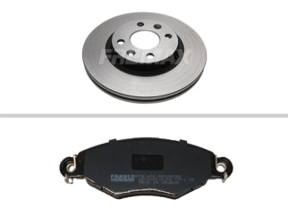 KIT DISCOS+PASTILLAS FRENOS RENAULT KANGOO // 3550 X2 - 412_
