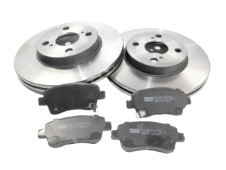 KIT DISCOS+PASTILLAS FRENOS TOYOTA ETIOS 13/../YARIS 19/.. // 2120 X2 + 1438_