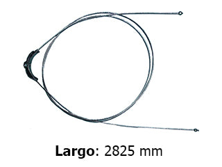 CABLES FRENO DE MANO LIVIANOS DODGE POLARA/VALIANT/GTX/CORONADO FRENO INTERMEDIO CON COMPENSADOR  -  LARGO 2825 MM_