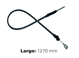 CABLES DE EMBRAGUE LIVIANOS DODGE 1500 / VOLKSWAGEN 1500 PIEZAS PLASTICAS - LARGO 1270MM_