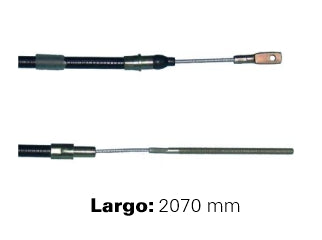 CABLES DE EMBRAGUE LIVIANOS FIAT 600 63/.. LARGO 2070 MM - FREMEC 18_