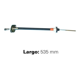 CABLES DE EMBRAGUE LIVIANOS FIAT 128 1.1 ../72 EMBRAGUE SIN SERVO  -  LARGO 535 MM_