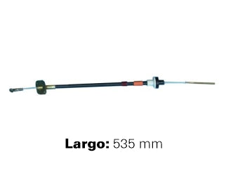 CABLES DE EMBRAGUE LIVIANOS FIAT 128 EUROPA 73/.. EMBRAGUE CON SERVO  -  LARGO 535 MM_
