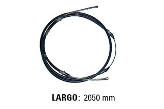 CABLES FRENO DE MANO LIVIANOS CHEVROLET 400 FRENO ENTRE RUEDAS - LARGO 2650 MM - FREMEC 66_