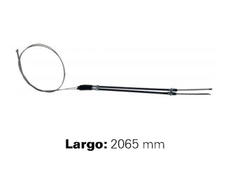 CABLES FRENO DE MANO LIVIANOS CHEVROLET C10/C20/SILVERADO 66/72 FRENO TRASERO COMPLETO - DOS CABLES - LARGO 2065 MM - FREMEC 74_