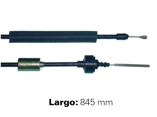 CABLES DE EMBRAGUE LIVIANOS RENAULT 12 87/92 CON CONTRAPESO  -  LARGO 845 MM_