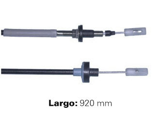 CABLES DE EMBRAGUE LIVIANOS VOLKSWAGEN SAVEIRO 1.6-1.8  AP 89/97 HORQUILLA PLASTICA - LARGO 920 MM_