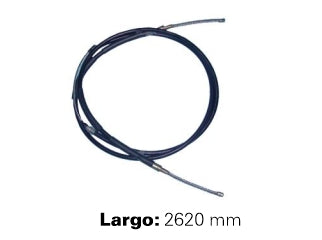 CABLES FRENO DE MANO LIVIANOS VOLKSWAGEN GOL/GACEL/SENDA/SAVEIRO 1.6 AE 89/94 FRENO ENTRE RUEDAS  -  LARGO 2620 MM_