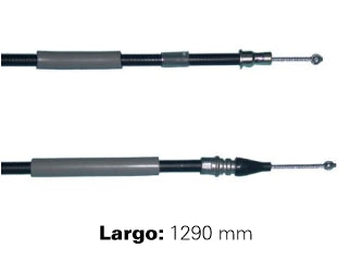CABLES FRENO DE MANO LIVIANOS FORD FALCON 62/81 CABLE ENSAMBLE FRONTAL-PALANCA - LARGO 1290 MM - FREMEC 150_