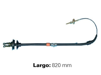 CABLES DE EMBRAGUE LIVIANOS PEUGEOT 505 CON ALEMITE - CON ROSCA Y MANGUITO HEXAGONAL - LARGO 820 MM - FREMEC 224_