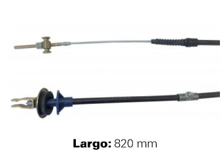 CABLES DE EMBRAGUE LIVIANOS PEUGEOT 504 87/.. SIN ALEMITE - CON ROSCA Y MANGUITO HEXAGONAL - LARGO 820 MM - FREMEC 228_