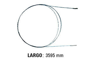 CABLES DE ACELERADOR LIVIANOS VOLKSWAGEN KOMBI 1.5-1.6 78/.. CARBURADOR SIMPLE - CON CABLE - LARGO 3595 MM - FREMEC 248_
