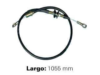 CABLES DE EMBRAGUE LIVIANOS VOLKSWAGEN GACEL 1.6 ../87 HORQUILLA METALICA  -  LARGO 1055 MM_