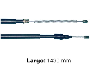 CABLES FRENO DE MANO LIVIANOS RENAULT 9/11 81/.. TODOS EXCEPTO TURBO - FRENO TRASERO DERECHO/IZQUIERDO - LARGO 1490 MM - FREMEC 28