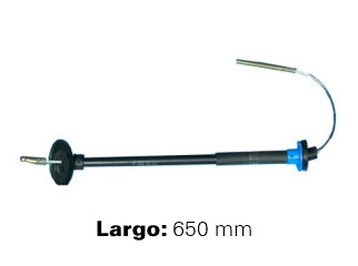 CABLES DE EMBRAGUE LIVIANOS FIAT UNO/DUNA/FIORINO 1.3 84/89 PIEZA PLASTICA  -  LARGO 650 MM_