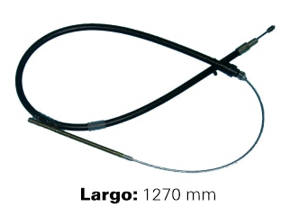 CABLES FRENO DE MANO LIVIANOS PEUGEOT 504 PICK UP T6B BRASILERA 93/99 FRENO DELANTERO A CAMPANA - LARGO 1270 MM - FREMEC 341_