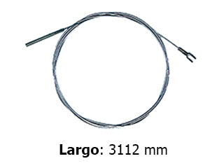 CABLES DE EMBRAGUE LIVIANOS VOLKSWAGEN KOMBI 1.2-1.5-1.6 75/.. INTERIOR - ROSCA 7 MM - SIN TUERCA - LARGO 3112 MM - FREMEC 346_