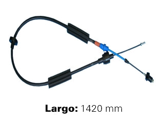 CABLES DE EMBRAGUE LIVIANOS FORD ESCORT/ORION 1.6 AP 93/.. CAJA MQ  -  LARGO 1420 MM_