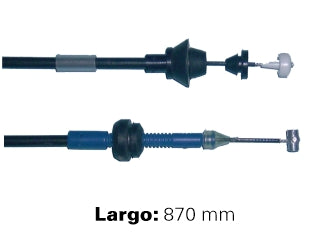 CABLES DE ACELERADOR LIVIANOS FORD FIESTA NAFTA ../96 LARGO 870 MM - FREMEC 366_