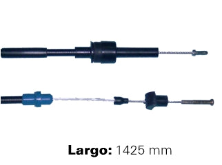 CABLES DE EMBRAGUE LIVIANOS FORD ESCORT 1.6 - 1.8 / VOLKSWAGEN POINTER 93/96 CAPUCHO LARGO  -  LARGO 1425 MM_