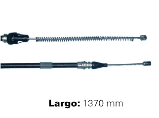 CABLES FRENO DE MANO LIVIANOS FORD F100 85/.. FRENO TRASERO IZQUIERDO  -  LARGO 1370 MM_