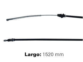 CABLES FRENO DE MANO LIVIANOS FORD F100 85/.. FRENO TRASERO DERECHO - LARGO 1520 MM - FREMEC 371_
