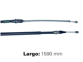 CABLES FRENO DE MANO LIVIANOS FORD F100/F150 93/.. CON DIFERENCIAL SPICER - FRENO TRASERO DERECHO/IZQUIERDO - LARGO 1590 MM - FREM