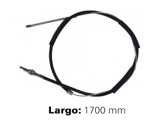 CABLES FRENO DE MANO LIVIANOS PEUGEOT 504 SR 86/91 FRENO TRASERO IZQUIERDO A CAMPANA - LARGO 1700 MM - FREMEC 393_