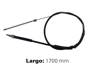 CABLES FRENO DE MANO LIVIANOS PEUGEOT 504 SR 86/91 FRENO TRASERO DERECHO A CAMPANA  -  LARGO 1700 MM_