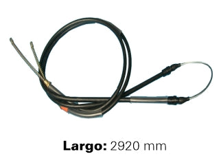 CABLES FRENO DE MANO LIVIANOS PEUGEOT 504 PICK UP T6B FRENO ENTRE RUEDAS  -  LARGO 2920 MM  -   REFORMA_