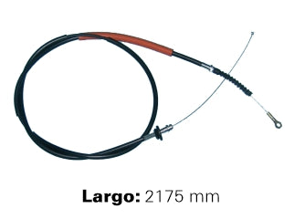 CABLES FRENO DE MANO LIVIANOS TOYOTA HILUX 4X4 CABINA SIMPLE 97/01  -  CABLE ENSAMBLE FRONTAL - PALANCA  -  LARGO 2175 MM_
