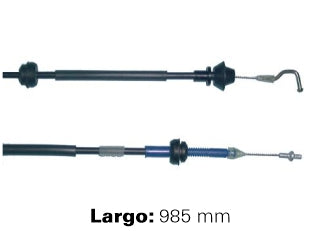 CABLES DE ACELERADOR LIVIANOS VOLKSWAGEN GOL/SAVEIRO 1.6 - 1.8 NAFTERO INYECCION LARGO 985 MM_