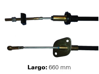 CABLES DE EMBRAGUE LIVIANOS FIAT UNO/DUNA MOTOR TIPO 92/.. CAJA LANCIA - PIEZAS METALICAS - LARGO 660 MM - FREMEC 444_