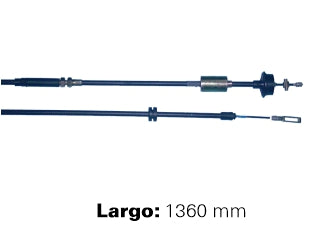 CABLES DE EMBRAGUE LIVIANOS RENAULT 21 91/94 CON REGULADOR EN CABLE - LARGO 1360 MM - FREMEC 472_
