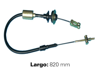 CABLES DE EMBRAGUE LIVIANOS PEUGEOT 504 DIESEL 93/.. CON CONTRAPESO - LARGO 820 MM - FREMEC 510_