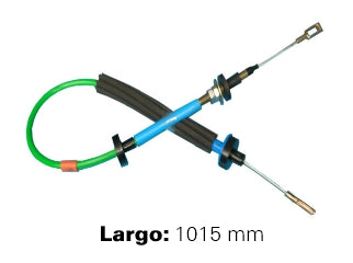 CABLES DE EMBRAGUE LIVIANOS VOLKSWAGEN GOL/SAVEIRO 1.6 CHT 89/93 HORQUILLA METALICA - LARGO 1015 MM - FREMEC 525_
