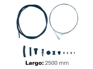 CABLES DE ACELERADOR LIVIANOS PEUGEOT 206/306/106/806/EXPERT / CITROEN SAXO/JUMPY KIT PARA ARMAR - LARGO 2500 MM - FREMEC 553_
