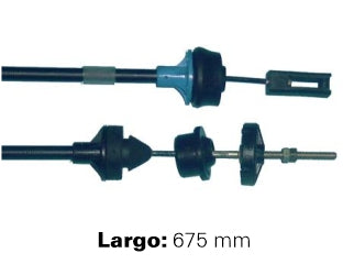 CABLES DE EMBRAGUE LIVIANOS PEUGEOT 306 1.6 IE 93/.. CAJA MA - REGULACION MANUAL - LARGO 675 MM - FREMEC 554_
