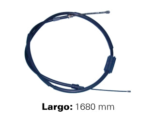 CABLES FRENO DE MANO LIVIANOS PEUGEOT 306 92/.. FRENO TRASERO IZQUIERDO A CAMPANA  -  LARGO 1680 MM_