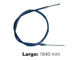 CABLES FRENO DE MANO LIVIANOS PEUGEOT 306 92/.. FRENO TRASERO DERECHO A DISCO  -  LARGO 1640 MM_