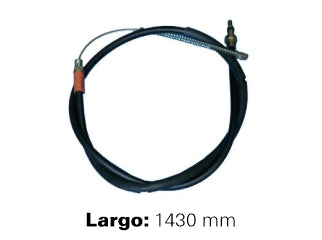 CABLES FRENO DE MANO LIVIANOS PEUGEOT 205 83/.. EXCEPTO GTI 130CV  -  FRENO TRASERO DERECHO A CAMPANA  -  LARGO 1430 MM_